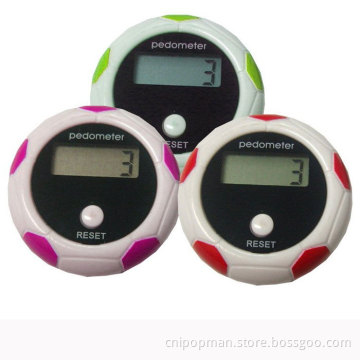 Football Shape Design Round Pedometer